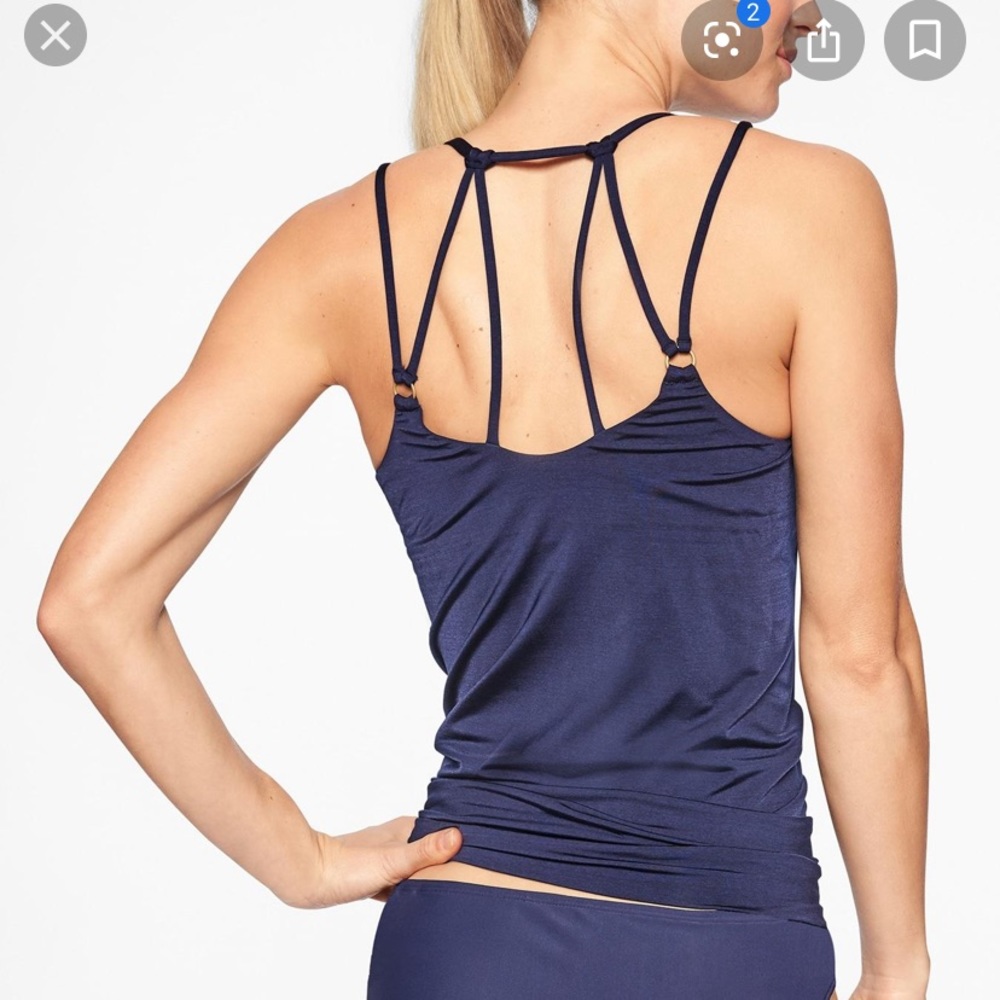 NWT Athleta Aqualuxe Blousy Tankini -XS